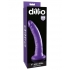 Slim 7 Inch Purple Dillio Dildo