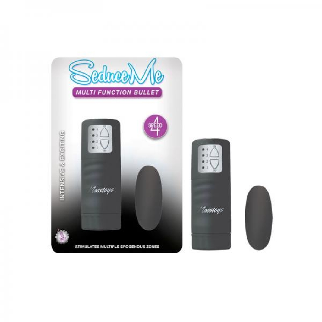 Seduce Me Multi Function Bullet - 4 Speeds, Black