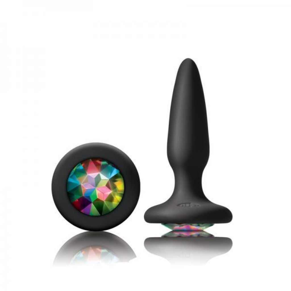 Glams Mini Butt Plug with Rainbow Gem - Sparkling Fun