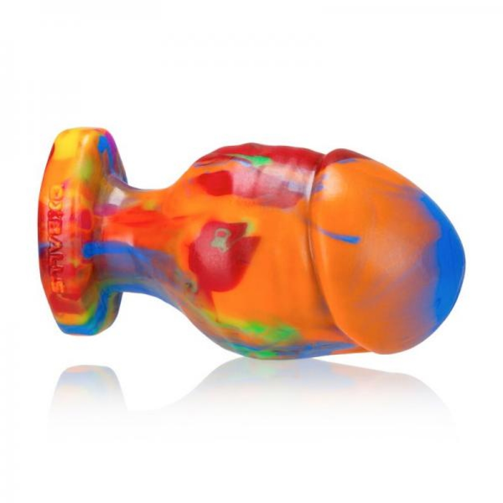 Oxballs Honcho-3 Butt Plug - Large, Rainbow