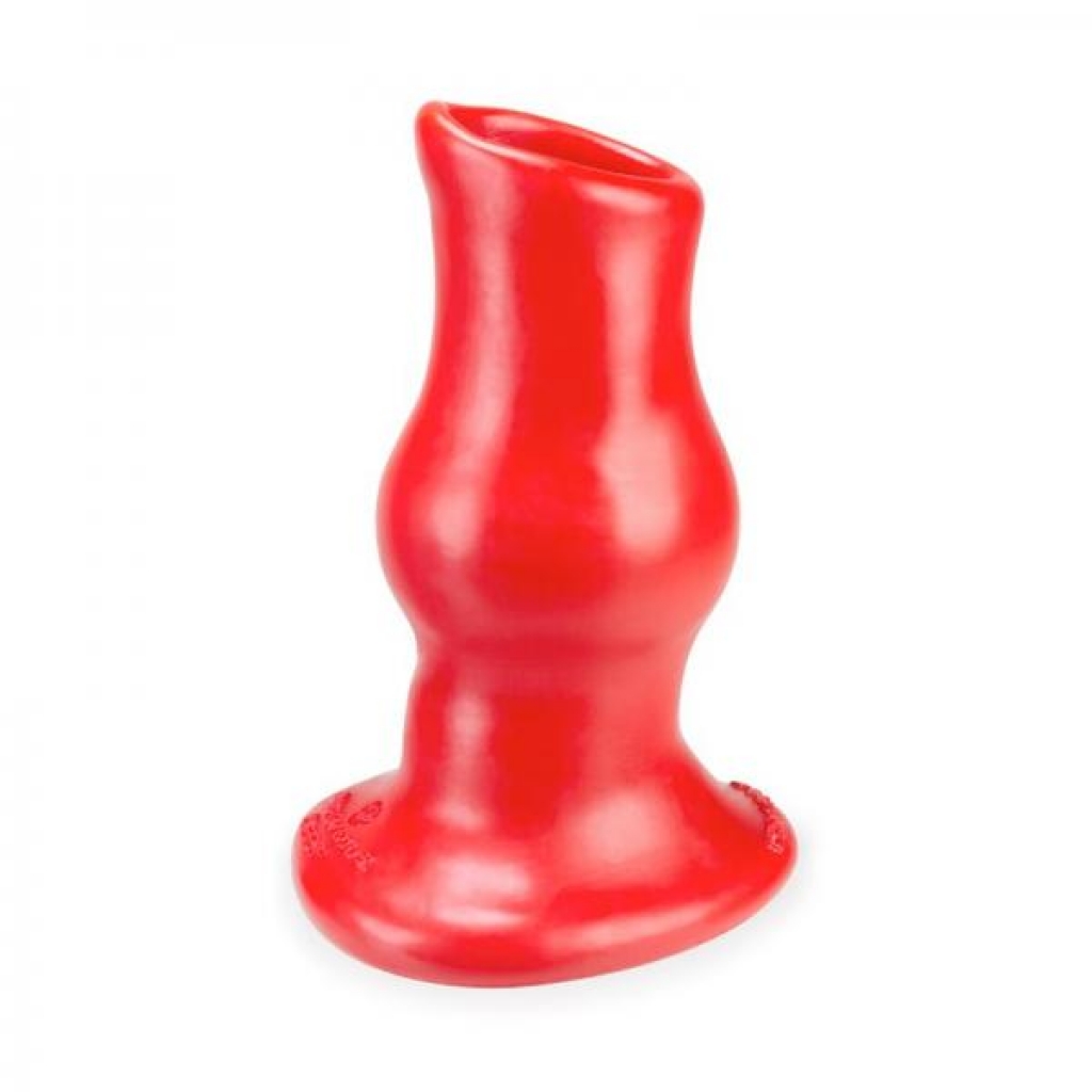 Oxballs Pig Hole Deep-2 Hollow Plug - Large Red