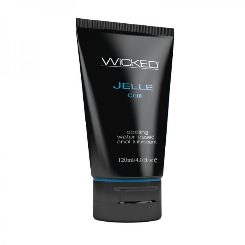 Wicked Jelle Anal Gel Cooling Sensation Lubricant - 4oz Tube