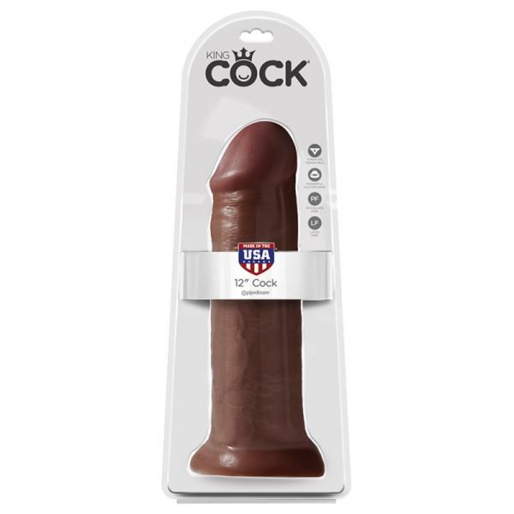 King Penis - 12-Inch Dildo - Brown