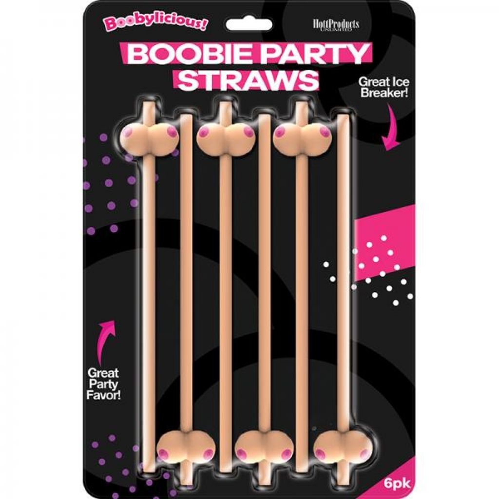 Fun Boobie Straws for Party Vibrance