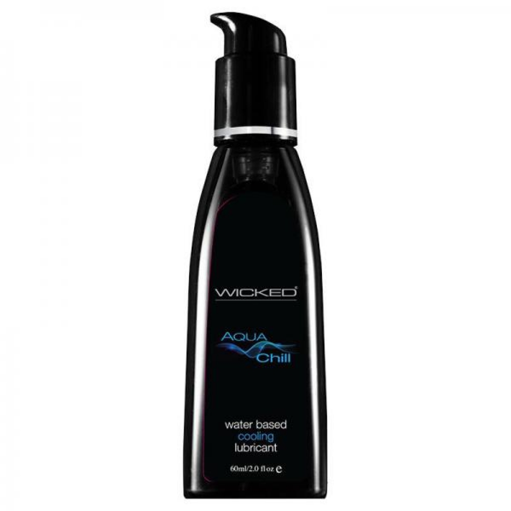 Wicked Aqua Chill Water-Based Lubricant - 4 oz