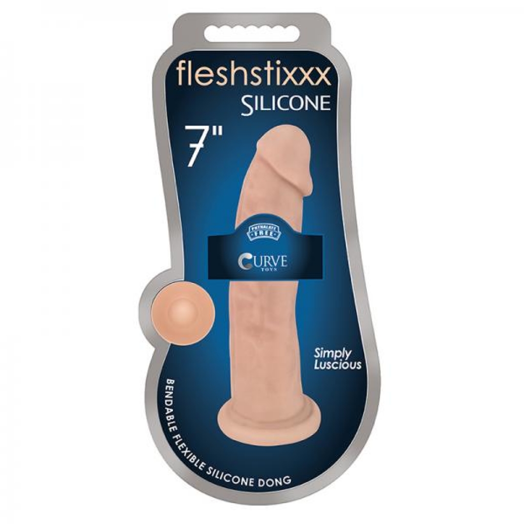 Fleshstixxx Silicone Silexpan Dildo in Vanilla