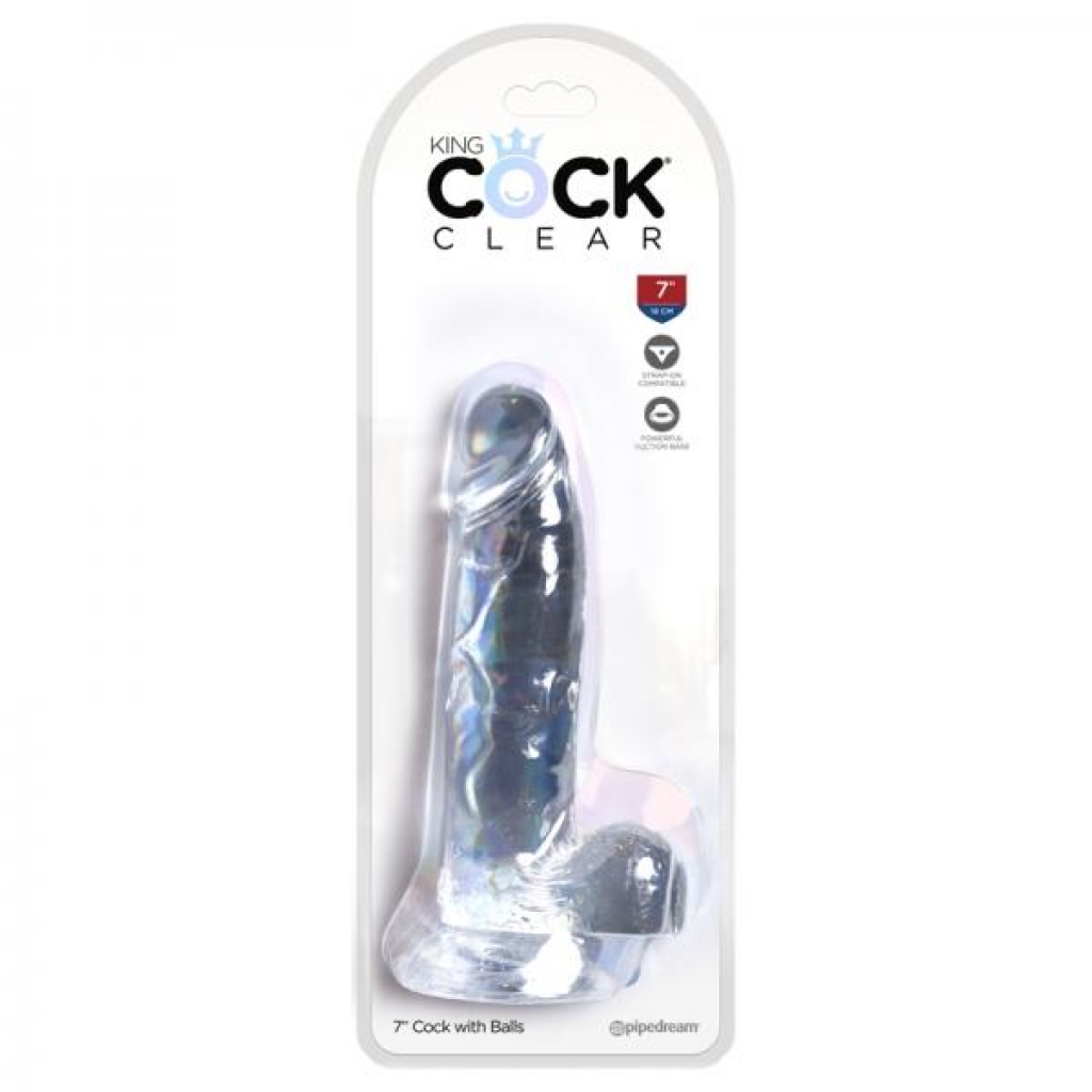 King Penis Clear 7-Inch with Balls