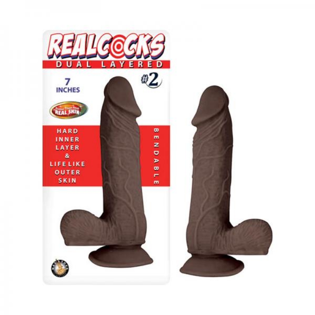 Realcocks Dual Layered #2 7in - Dark Brown