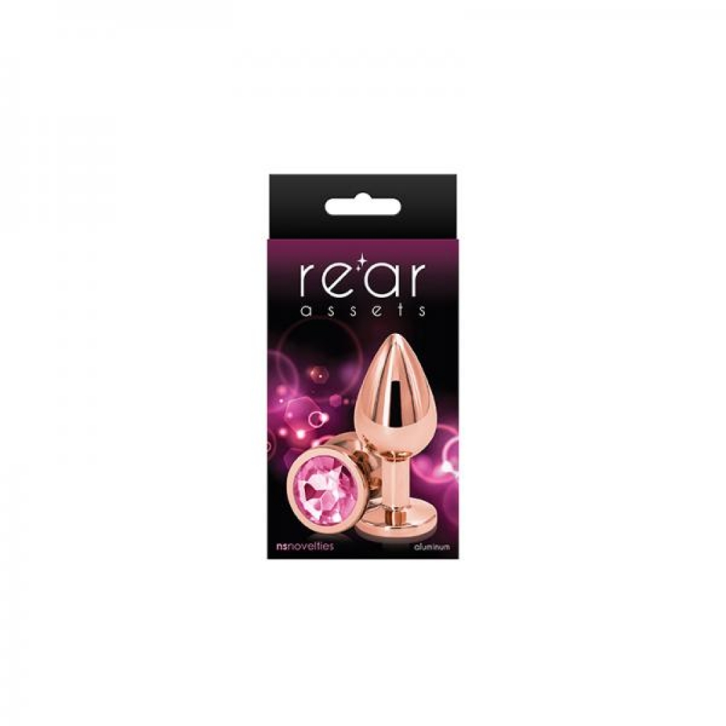 Rear Assets Rose Gold Medium Pink Anal Toy