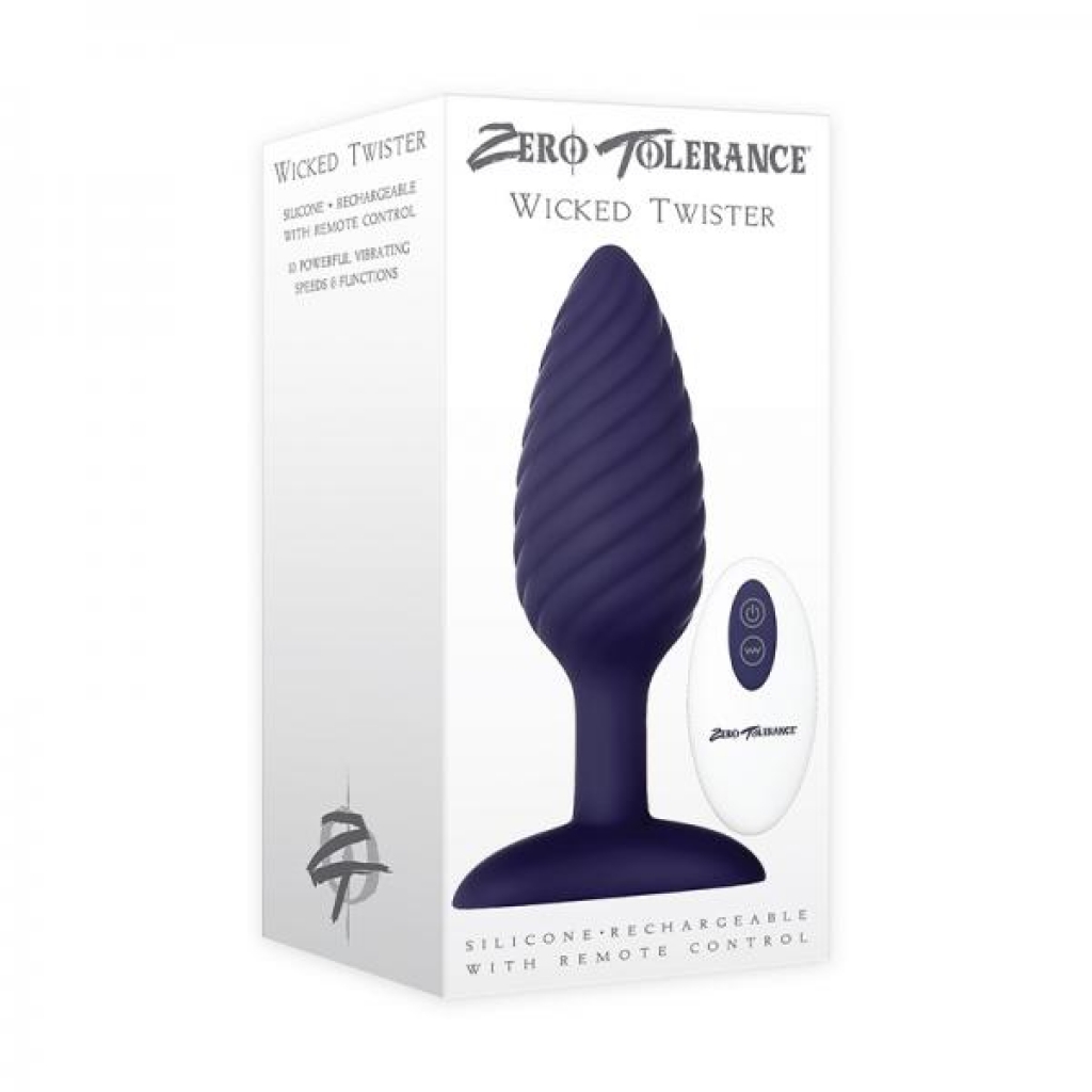 Zt Wicked Twister Vibrating Butt Plug