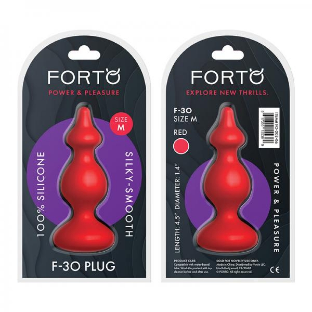 Forto F-30 Pointer Med Red Dildo