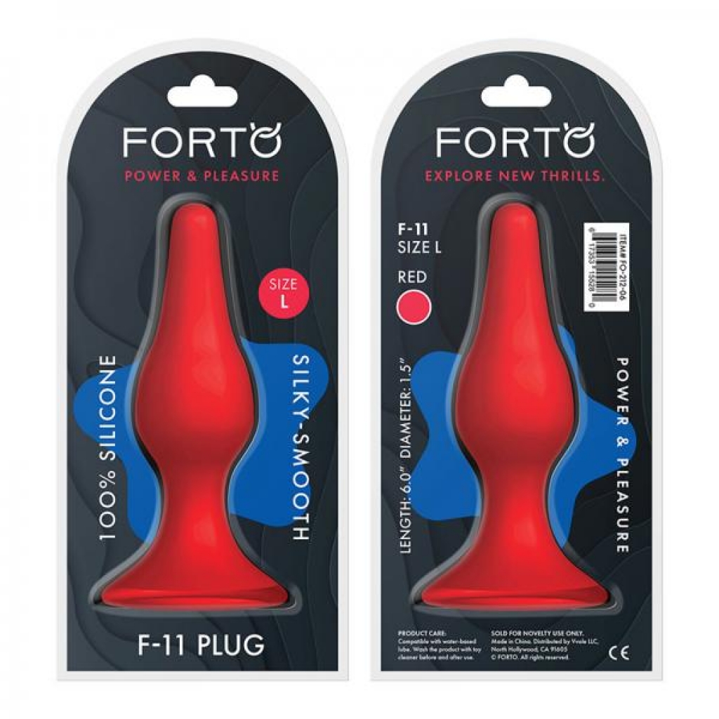 Forto F-11: Lungo Lg Red - 6 Inches