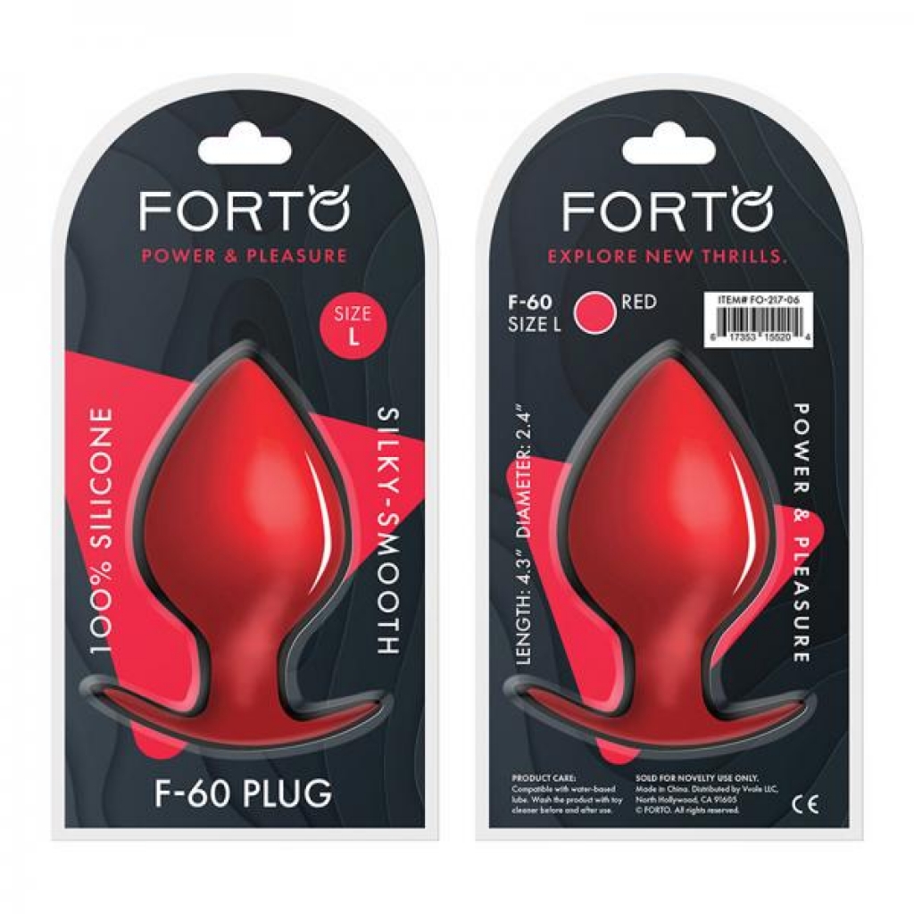 Forto F-60: Spade Large Dildo - Red