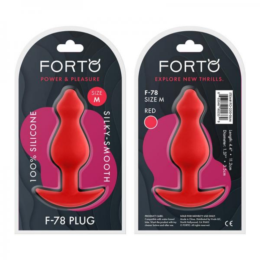 Forto F-78 Silicone Plug - Medium Red