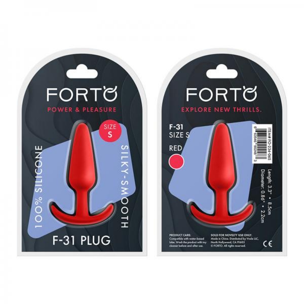 Forto F-31 Silicone Plug - Small Red