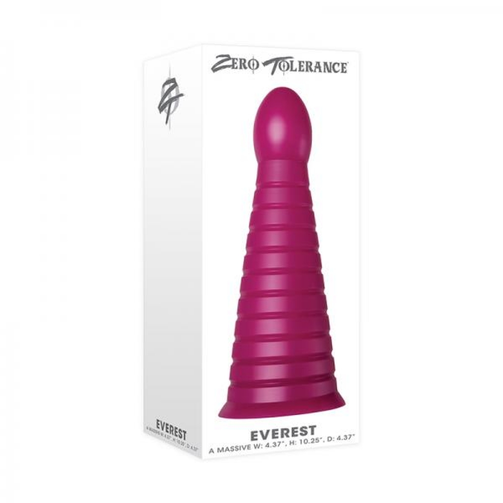 Zt Everest Burgundy Girthy Anal Plug