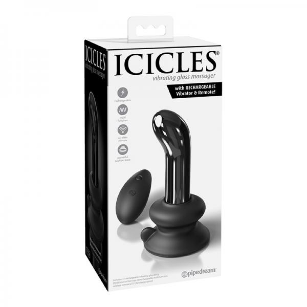 Icicles No 84 Rechargeable Glass Plug with Remote Control