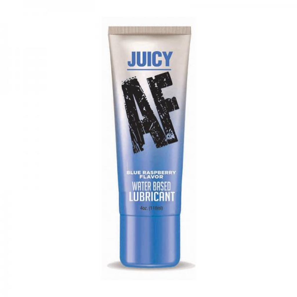 Juicy AF Water-Based Lube - Blue Raspberry 4 Oz