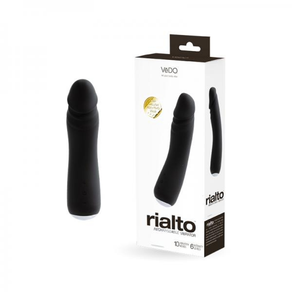 Vedo Rialto Rechargeable Vibe - Black Pearl