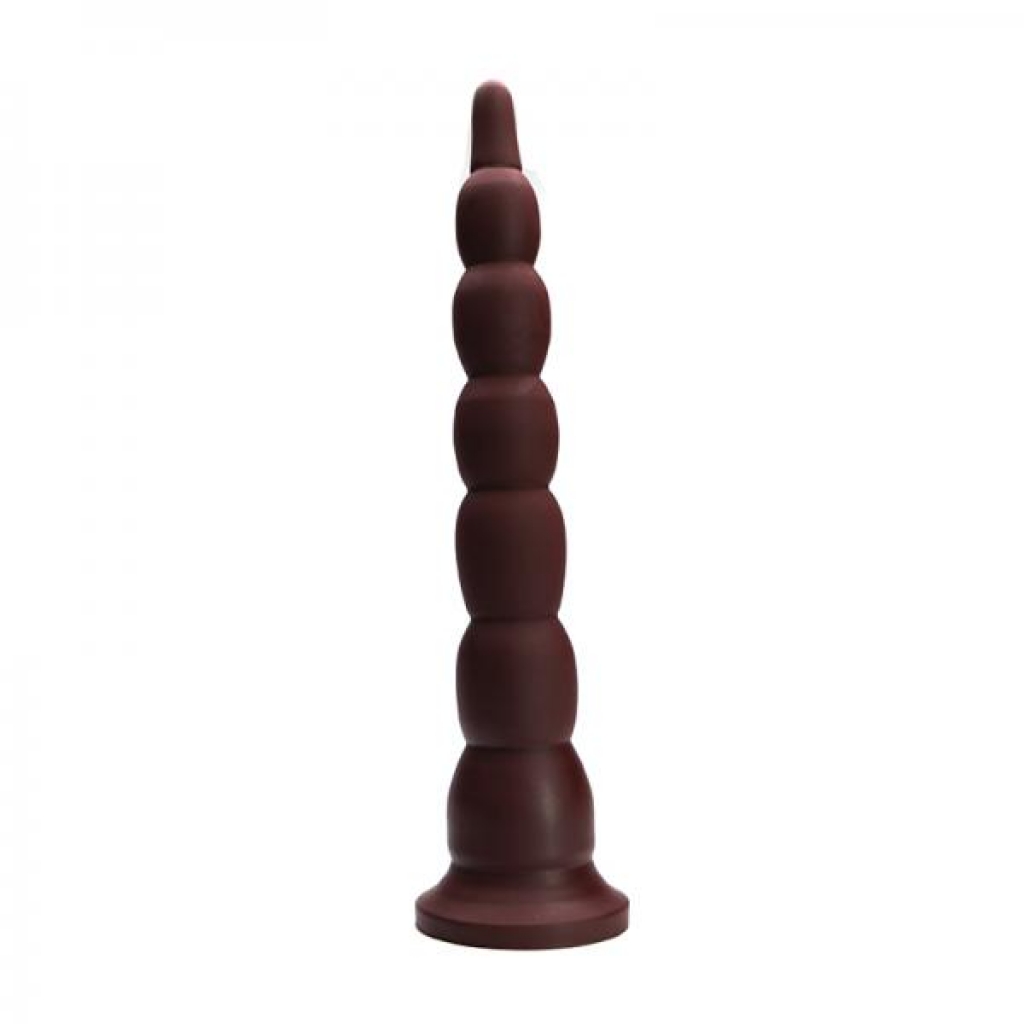 Tantus Cowboy Firm: Oxblood Beaded Pleasure Tool