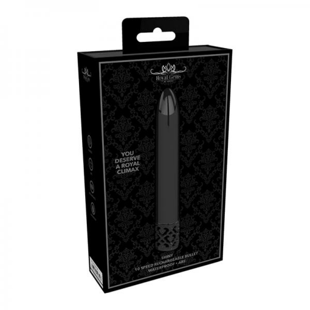 Royal Gems - Shiny ABS Rechargeable Bullet - Gunmetal