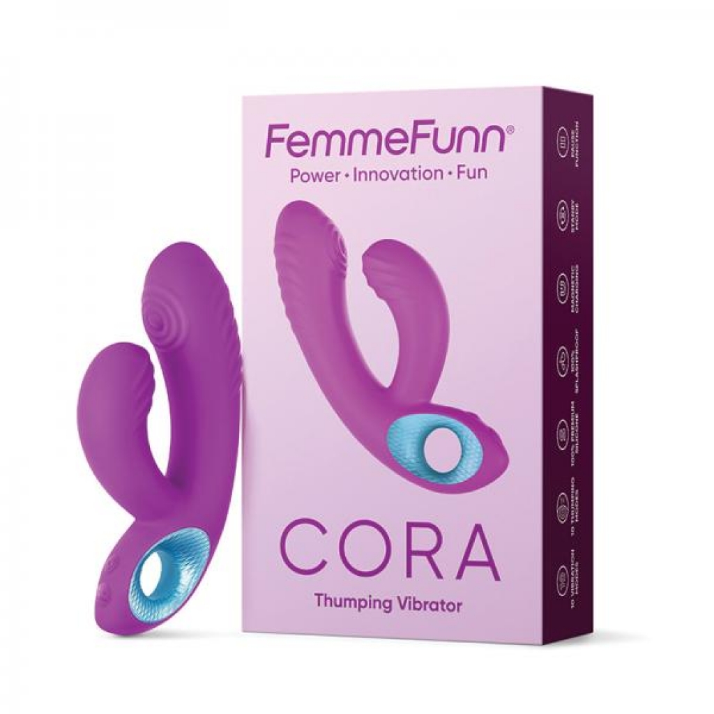 Femmefunn Cora Pulsating Vibrator - Purple