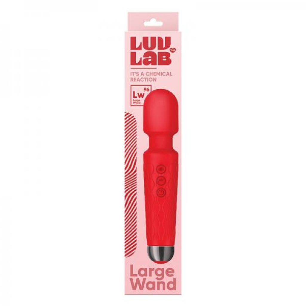 Luv Lab LW96 Large Wand - Silicone Red