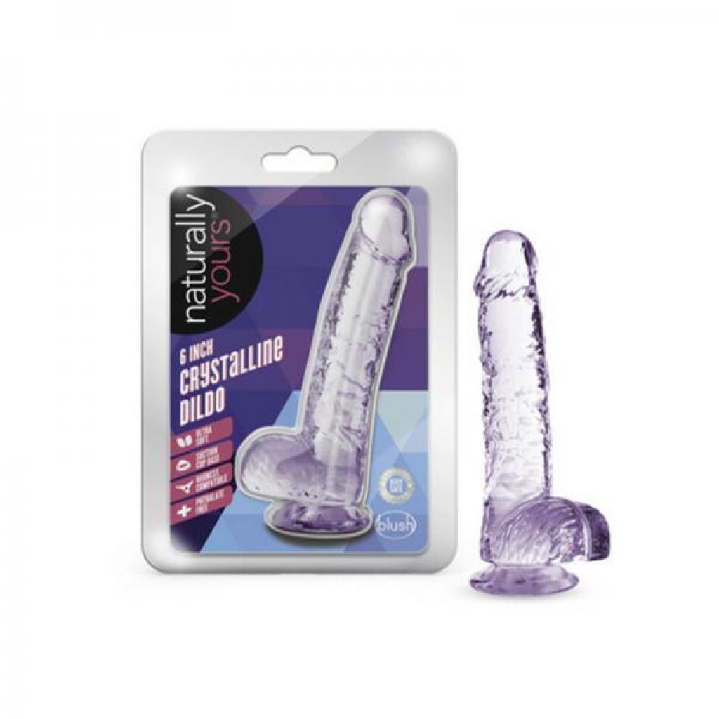 Naturally Yours Crystalline 6-Inch Amethyst Dildo