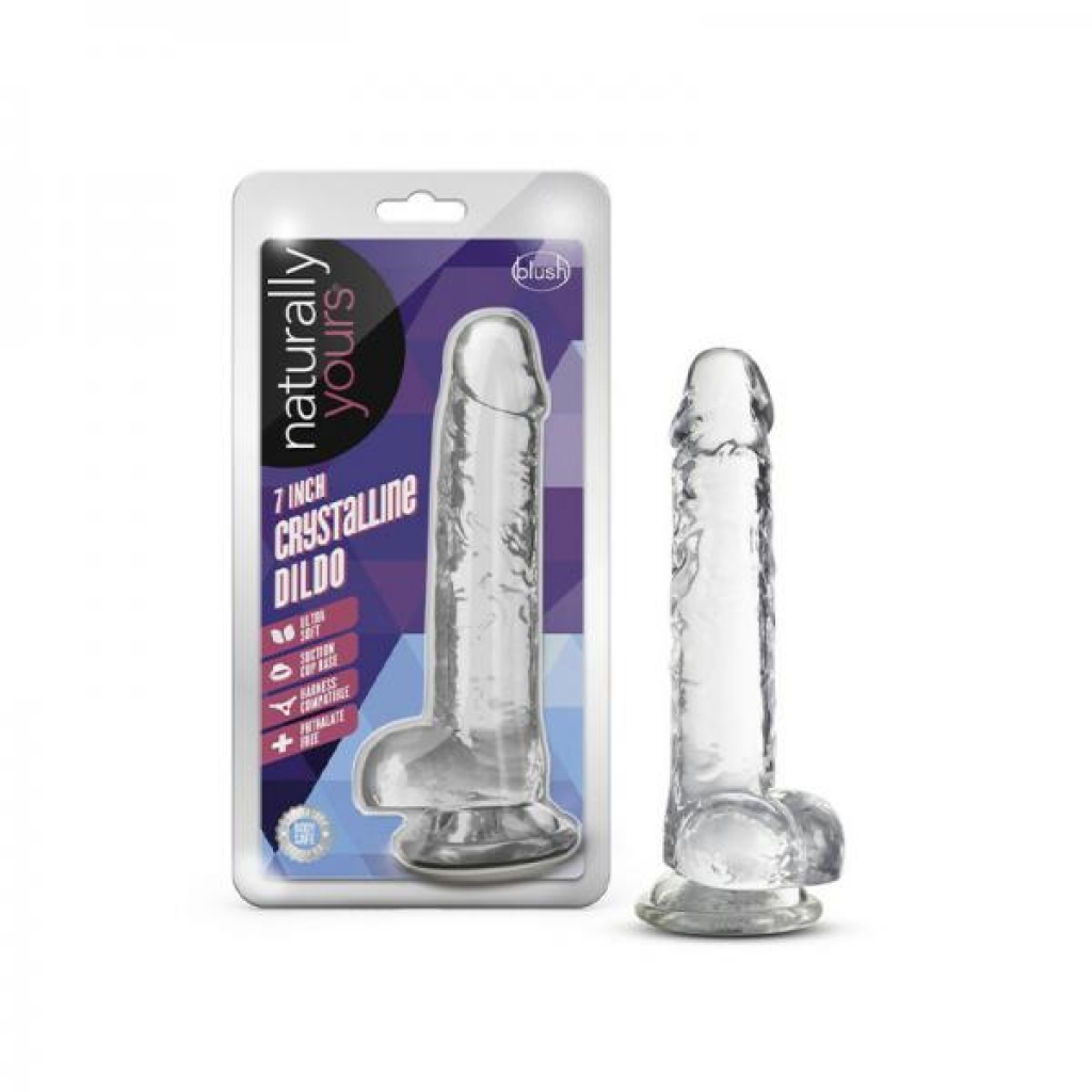 Naturally Yours Crystalline Dildo 7 In. Diamond