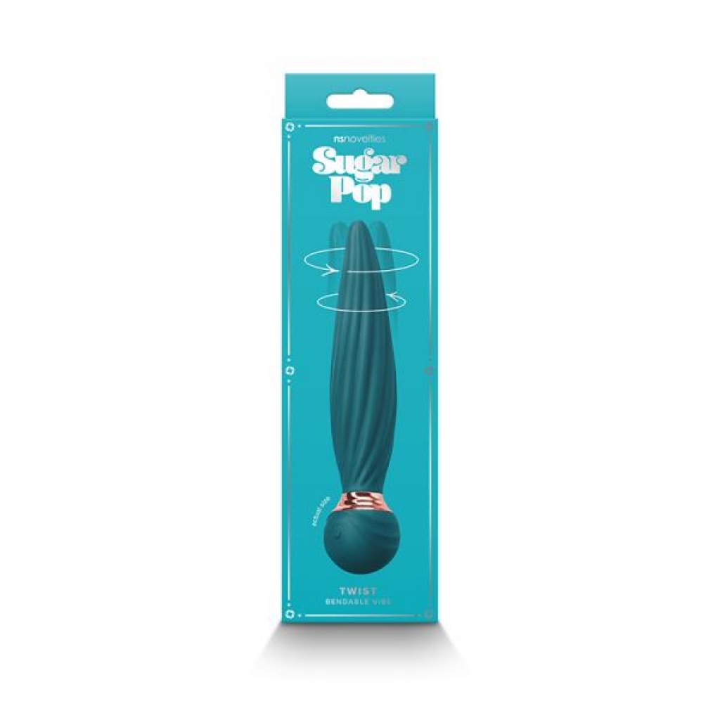 Sugar Pop Twist Gyrating Vibrator - Teal