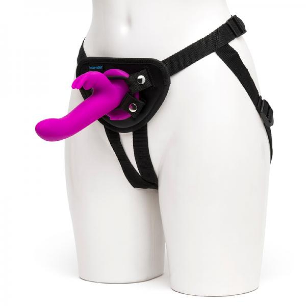 Happy Rabbit Vibrating Strap-on Harness Set - Purple