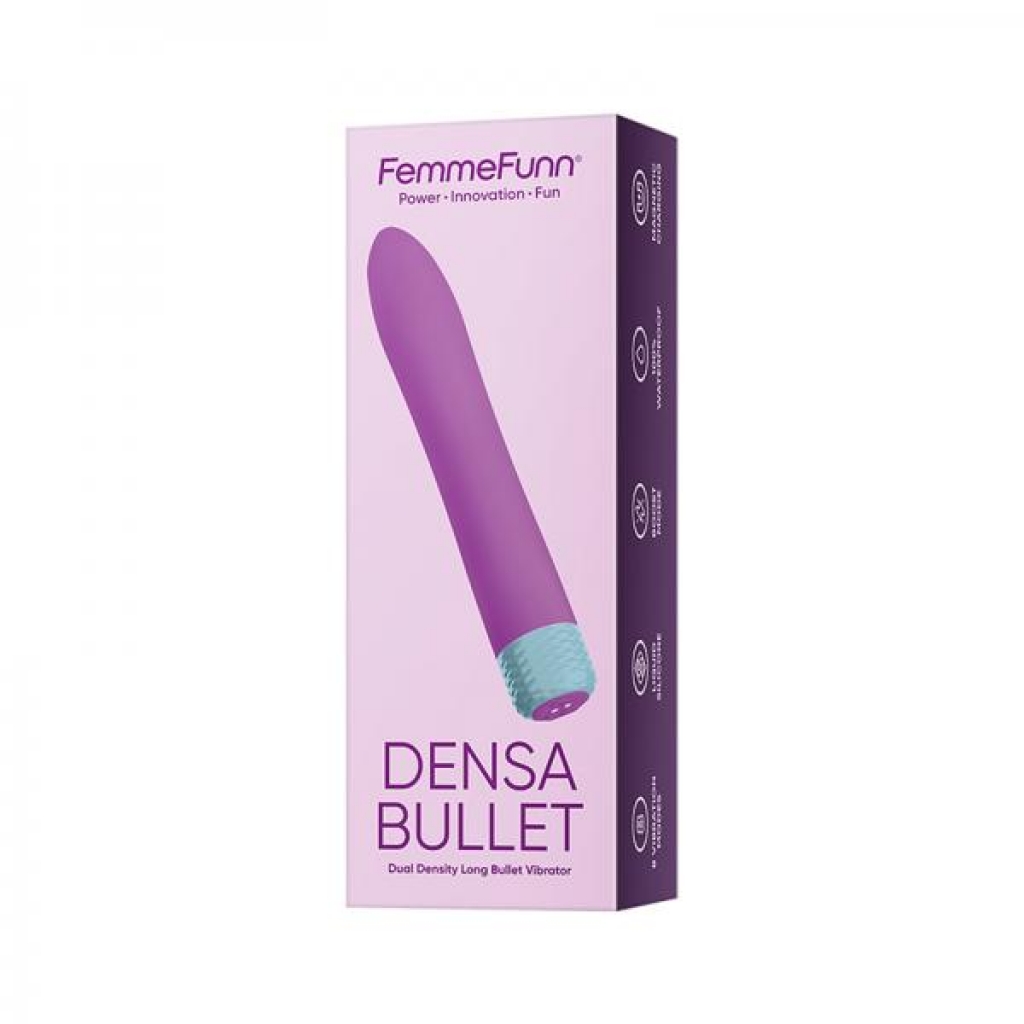 Femmefunn Densa Dual-density Long Bullet - Silicone Purple