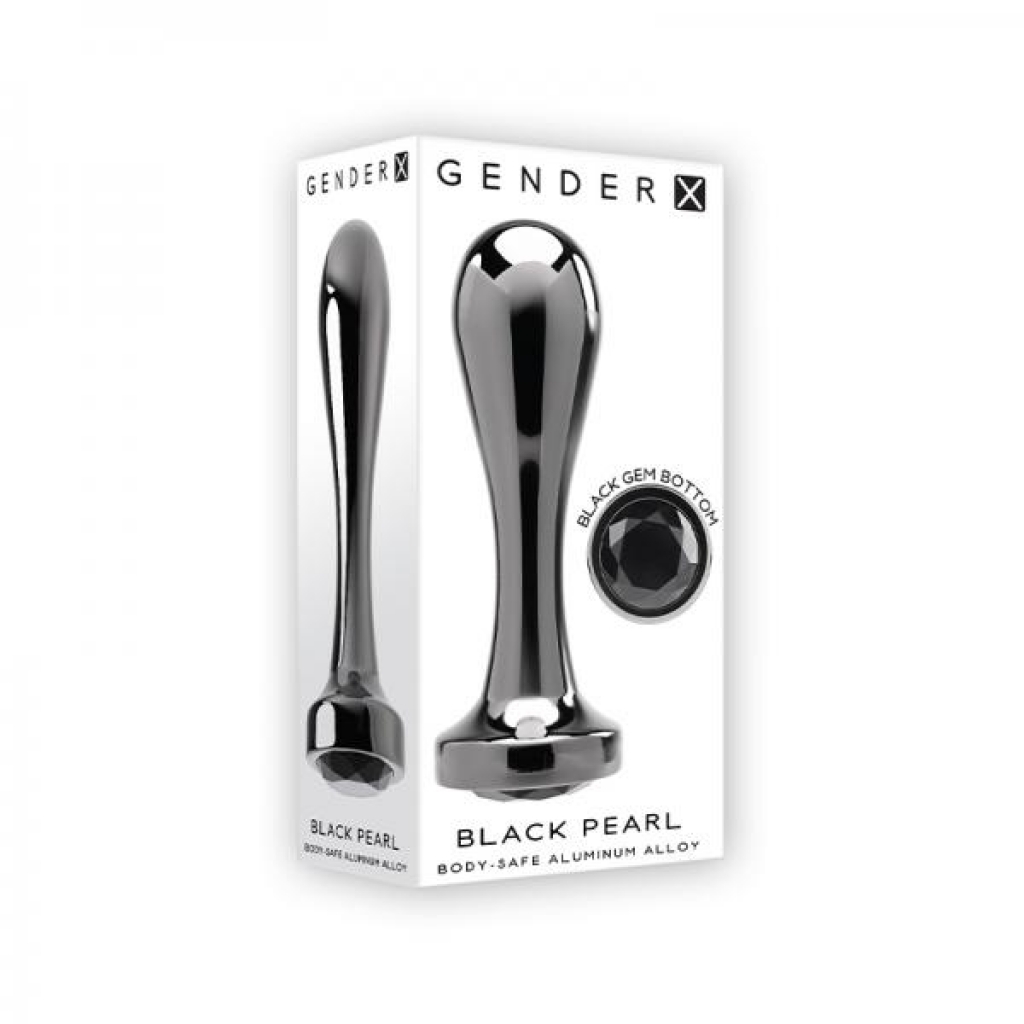 Gender X Black Pearl Aluminum Anal Plug