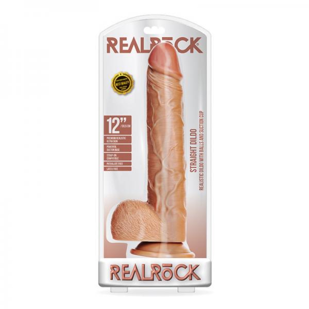 Realrock Straight 12 In. Realistic Dildo