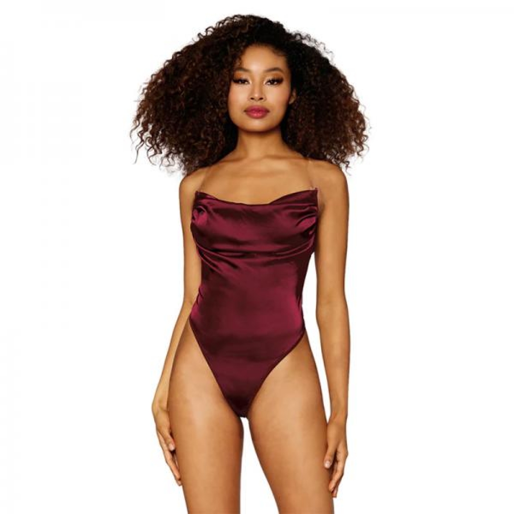 Dreamgirl Teddy - Burgundy L Hanging