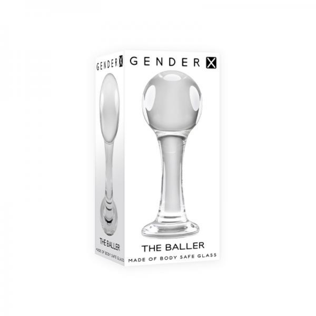 Gender X The Baller Round Glass Plug - Exquisite Sensation