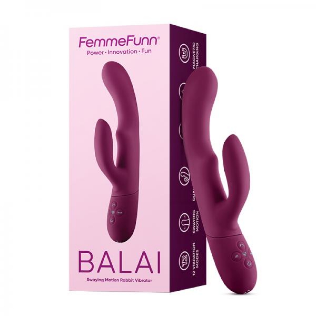 Femmefunn Balai Dual Stimulator - Dark Fuchsia