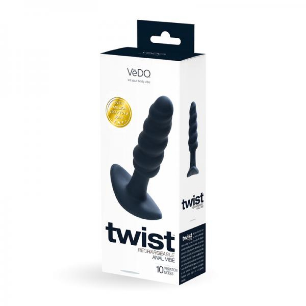 Vedo Twist Rechargeable Silicone Vibrating Anal Plug