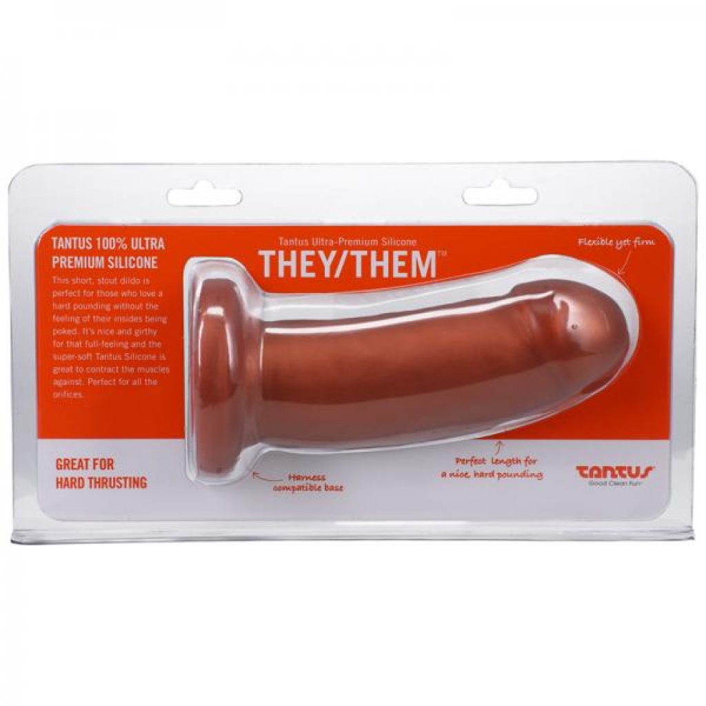 Tantus They/Them 5.5 In. Dildo - Soft Copper