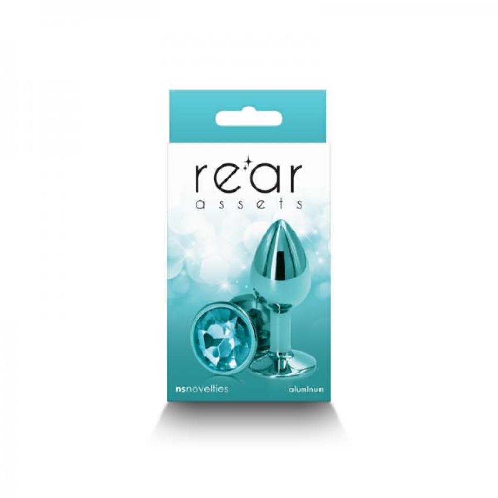 Rear Assets Metal Anal Plug - Small Teal