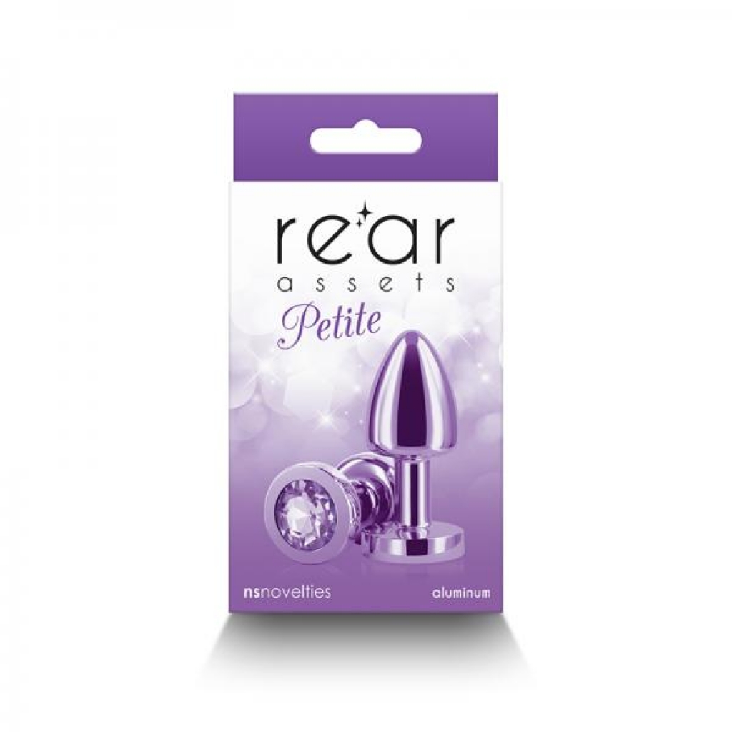 Rear Assets Petite Metal Anal Plug - Purple