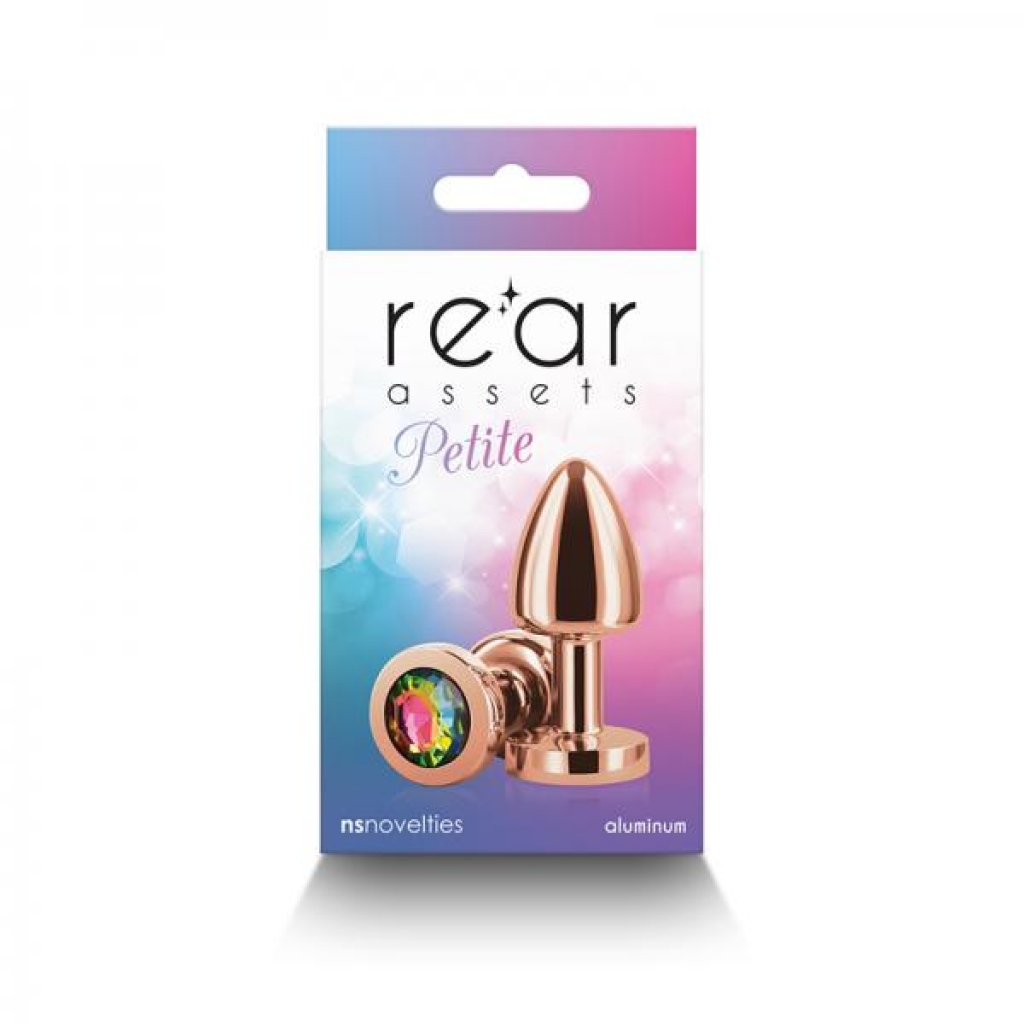 Petite Rose Gold/Rainbow Metal Anal Plug