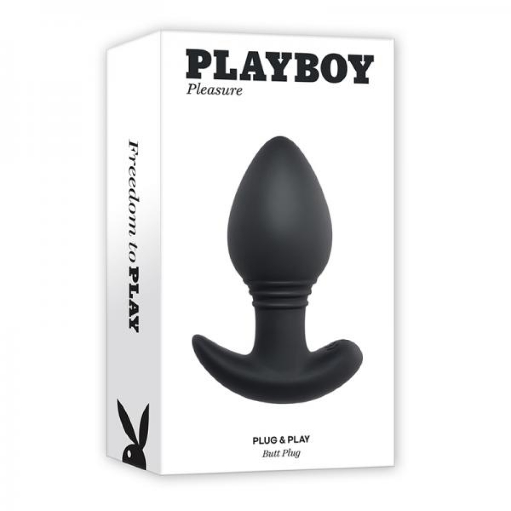 Playboy Plug & Play Remote Controlled Vibrating Silicone Anal Plug