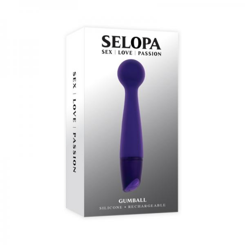 Selopa Gumball Rechargeable Slim Wand in Purple