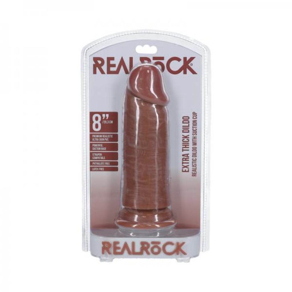 Realrock Extra Thick 8 In. Dildo - Tan