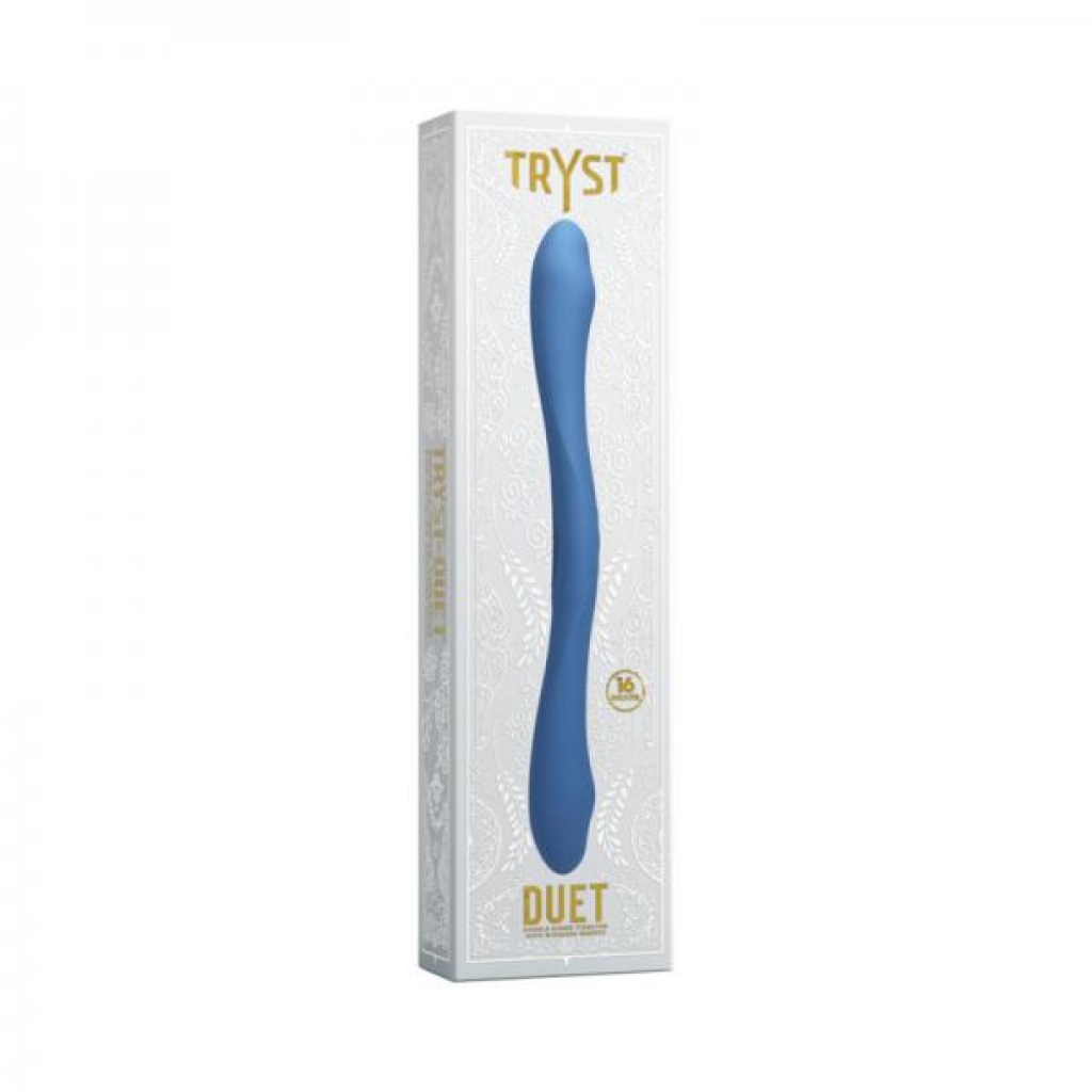 Tryst Duet Double Ended Vibrator With Wireless Remote - Periwinkle