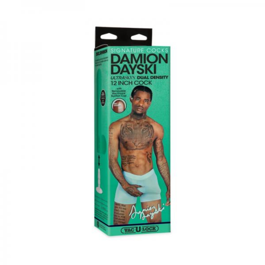 Signature Cocks Damion Dayski Ultraskyn Penis - 12in Chocolate