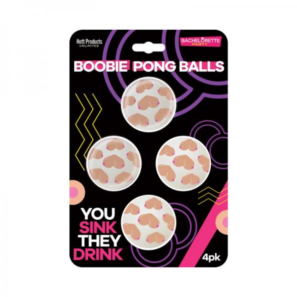 Boobie Beer Pong Balls 4-pack