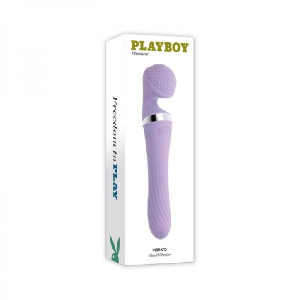 Playboy Vibrato Rechargeable Silicone Dual-Ended Wand Vibrator