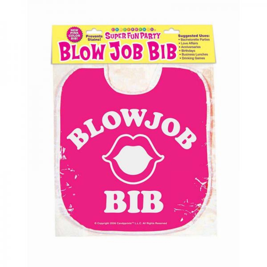 Hilarious Blow Job Bib - Pink